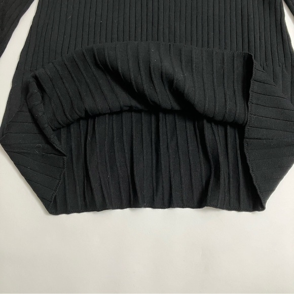 MICHAEL STARS thick ribbed micro-bell sleeved long sleeve top - Picture 4 of 5